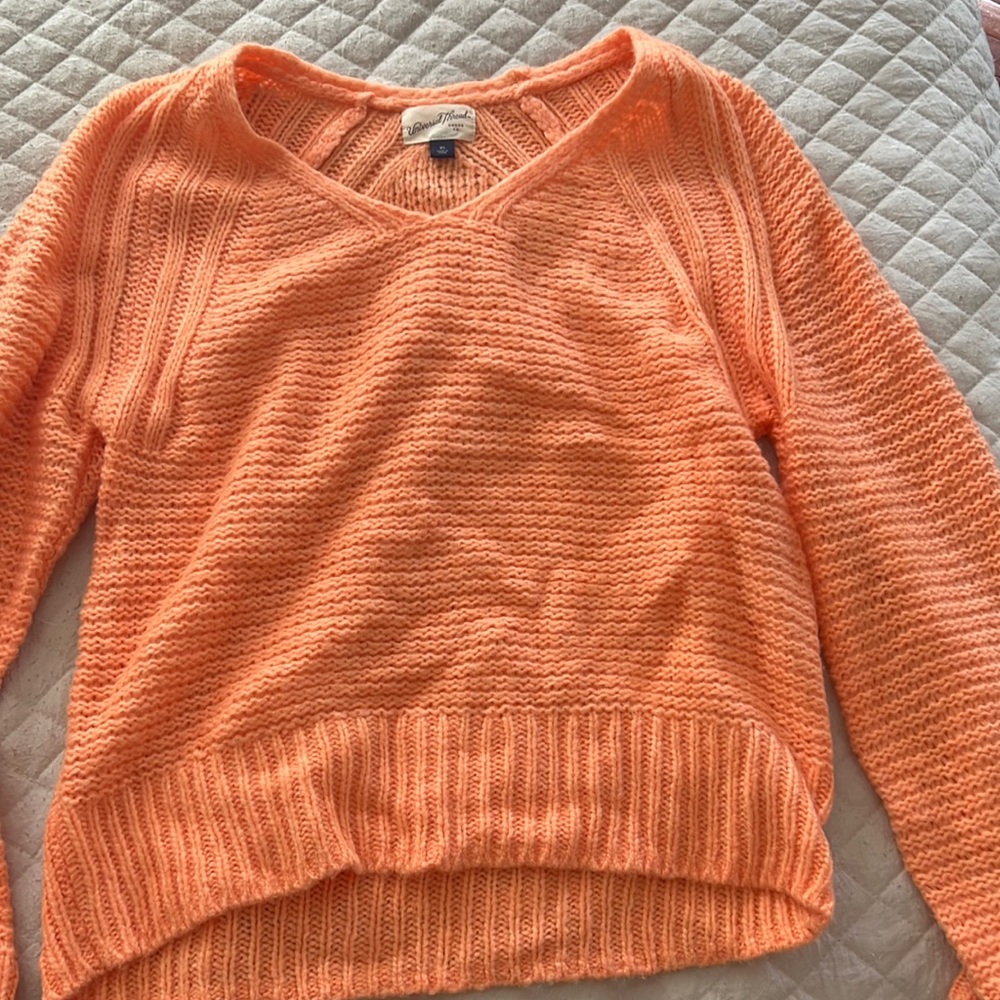 Bright coral sweater
